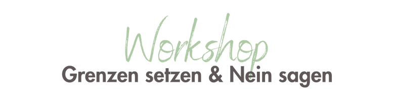 Workshop Grenzen setzen Überschrift